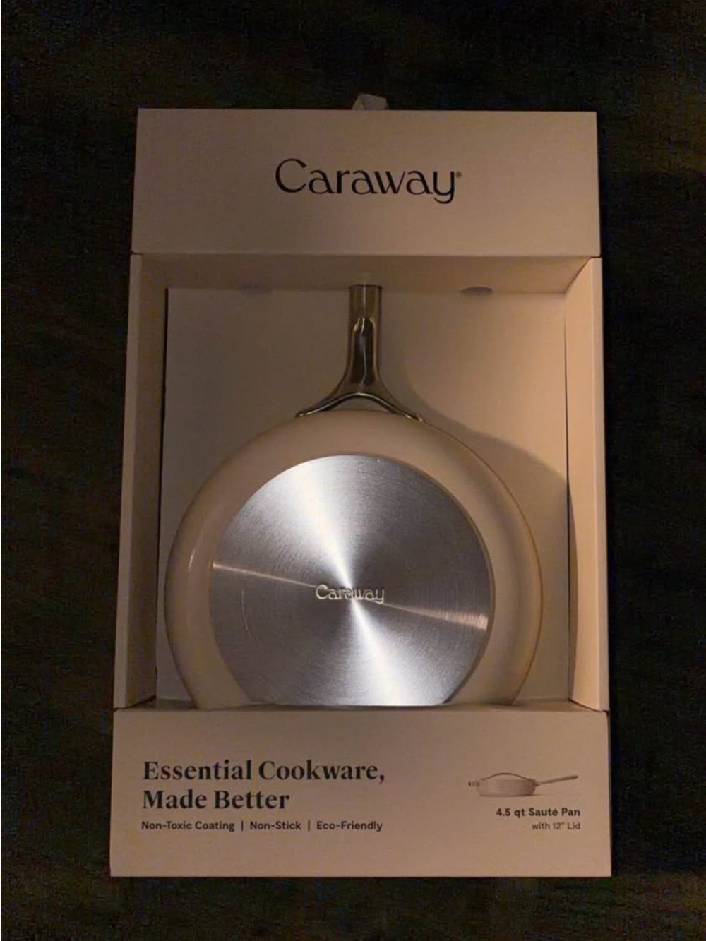 Caraway Nonstick Sauté Pan in Cream